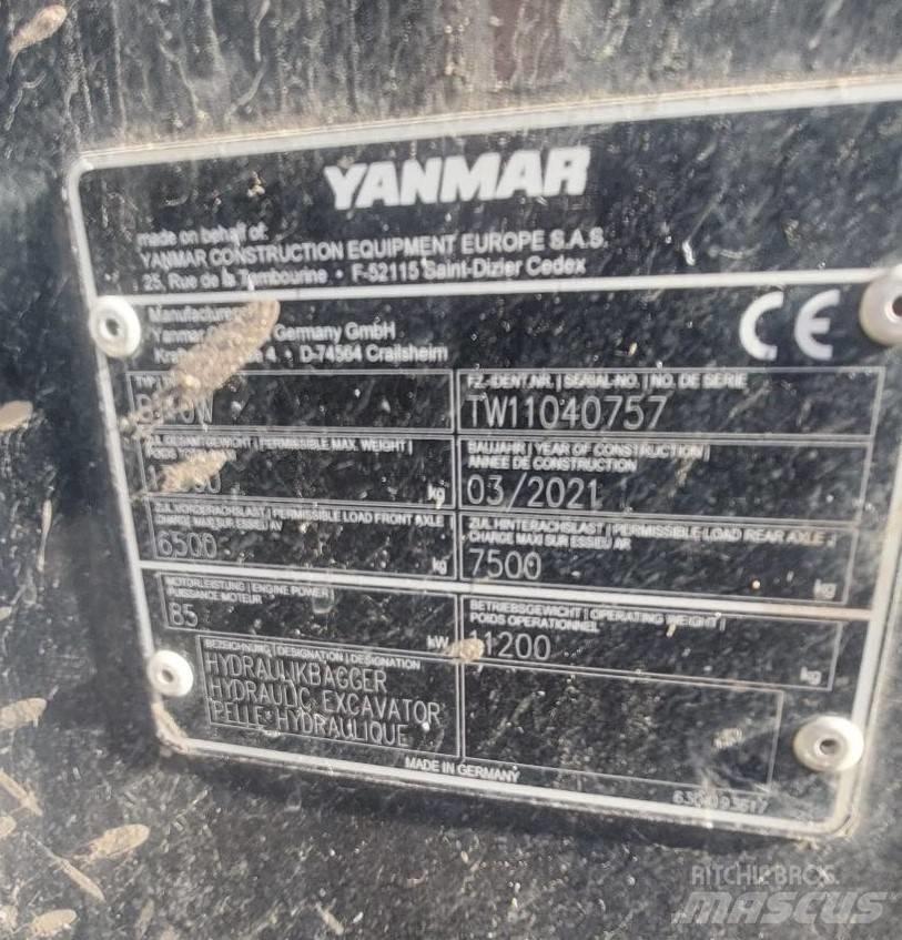 Yanmar B 110 W Wheeled Excavators