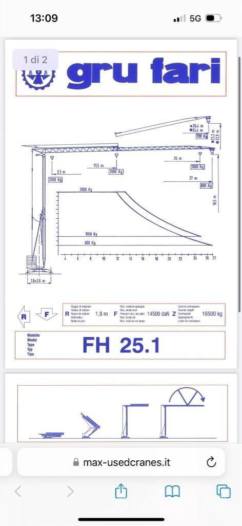 Fari FH 25.01 Self Erecting Cranes