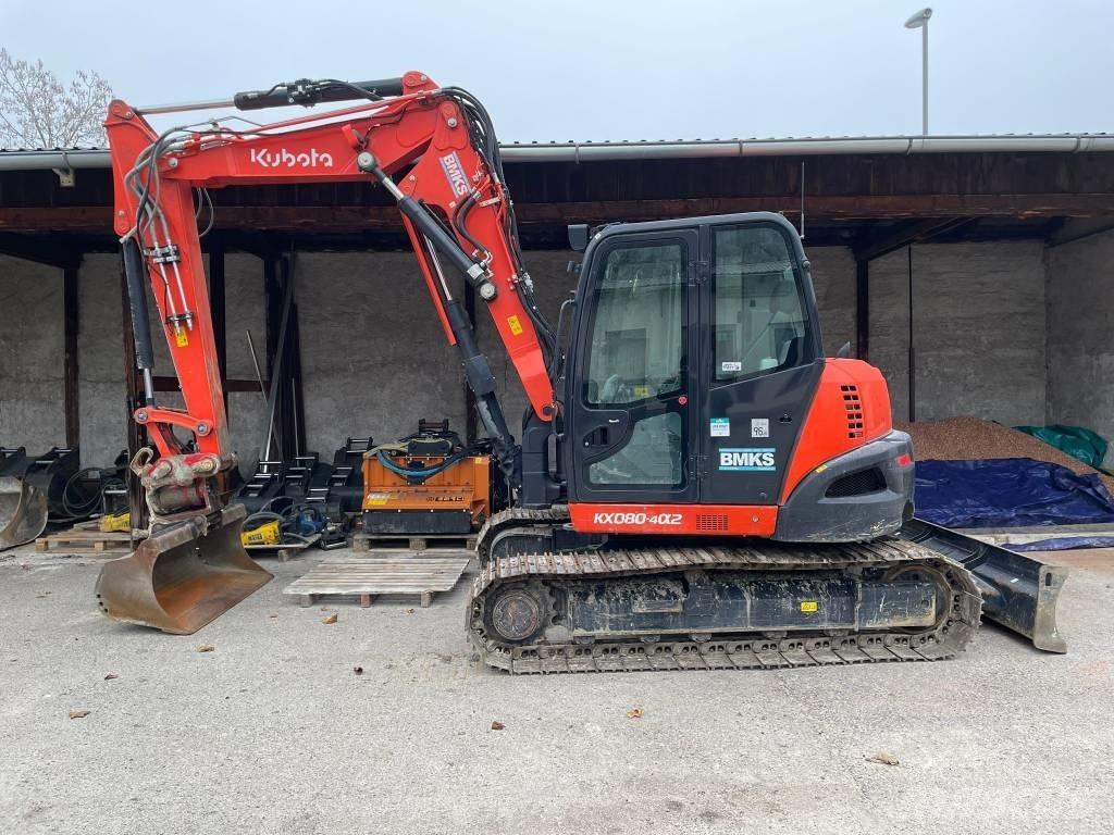 Kubota KX 080-4a2 Midi excavators  7t - 12t