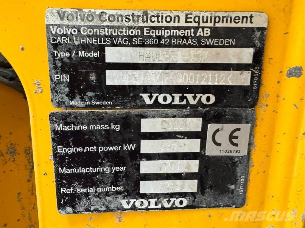 Volvo A30F Articulated Dump Trucks (ADTs)