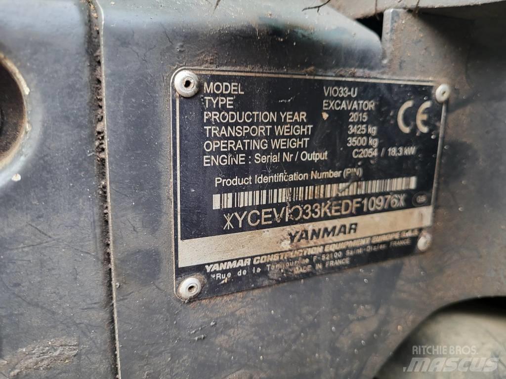Yanmar Vio 33 U Mini Excavators <7t (Mini Diggers)