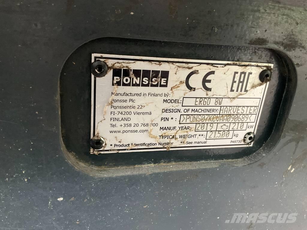 Ponsse Ergo 8W Harvesters