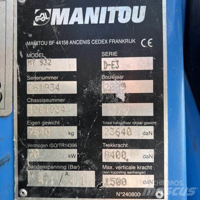 Manitou MT 932 Telescopic Handlers