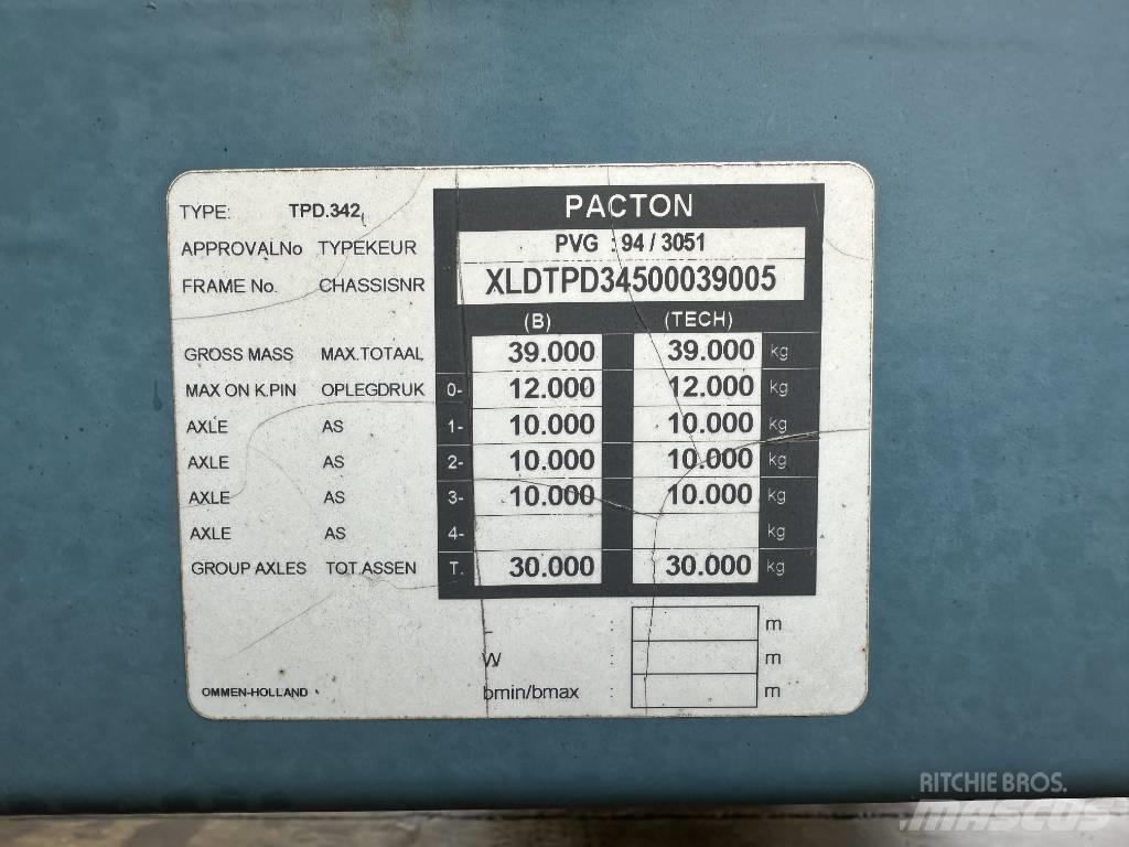 Pacton TPD 342 Flatbed Trailers