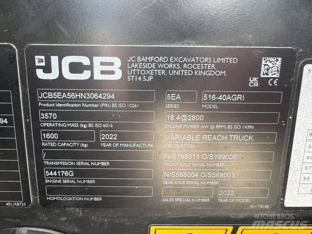 JCB 516-40AGRI Telescopic Handlers