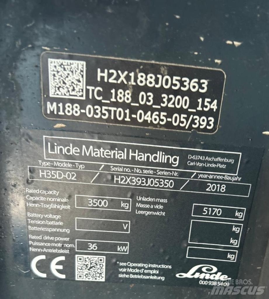 Linde H35D-02 EVO Diesel Forklifts