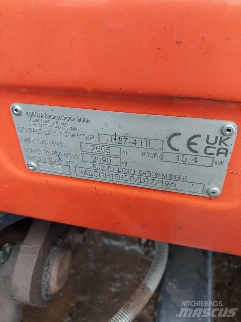 Kubota U 27-4 Mini Excavators <7t (Mini Diggers)