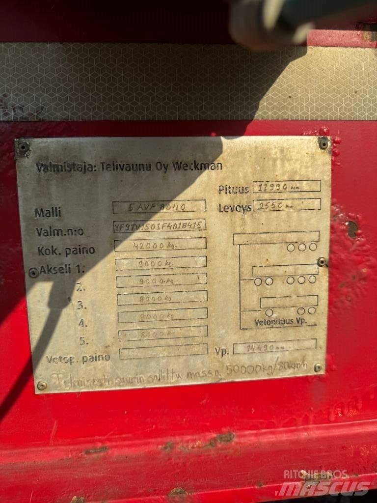 Weckman 5 AVP 8040 Logging Trailers