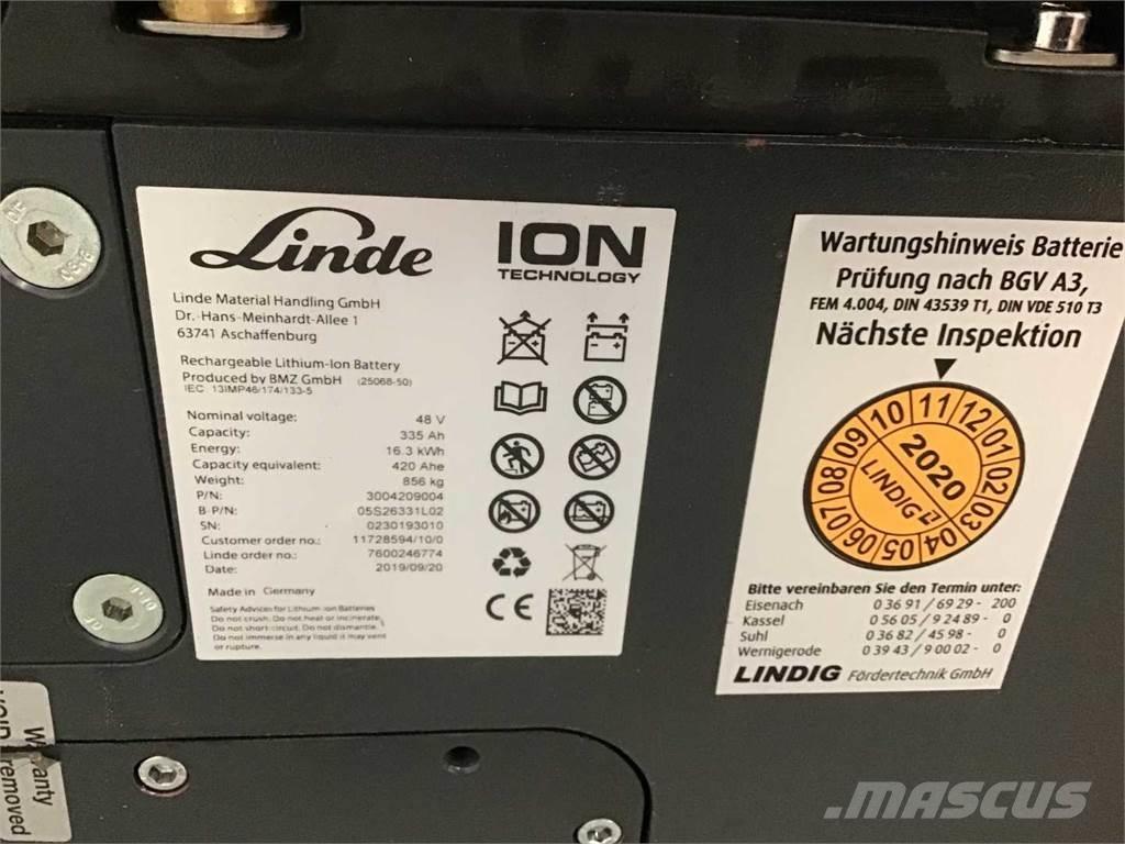 Linde E16 ION Electric Forklifts