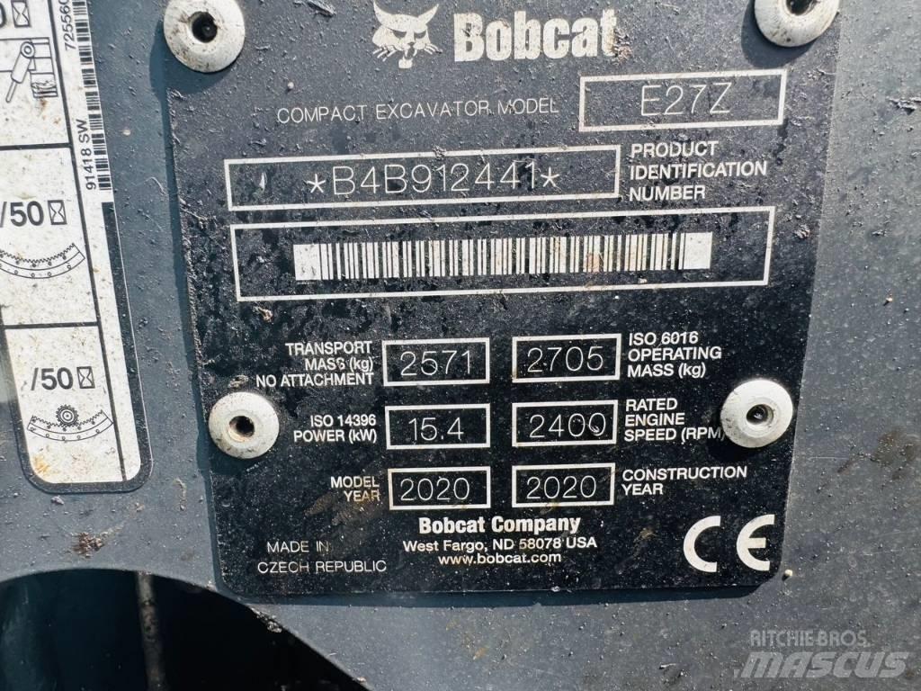 Bobcat E27z Mini Excavators <7t (Mini Diggers)
