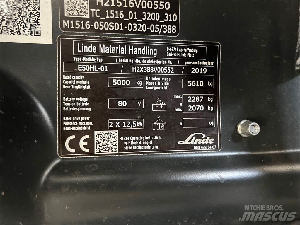 Linde E50HL-01 Electric Forklifts