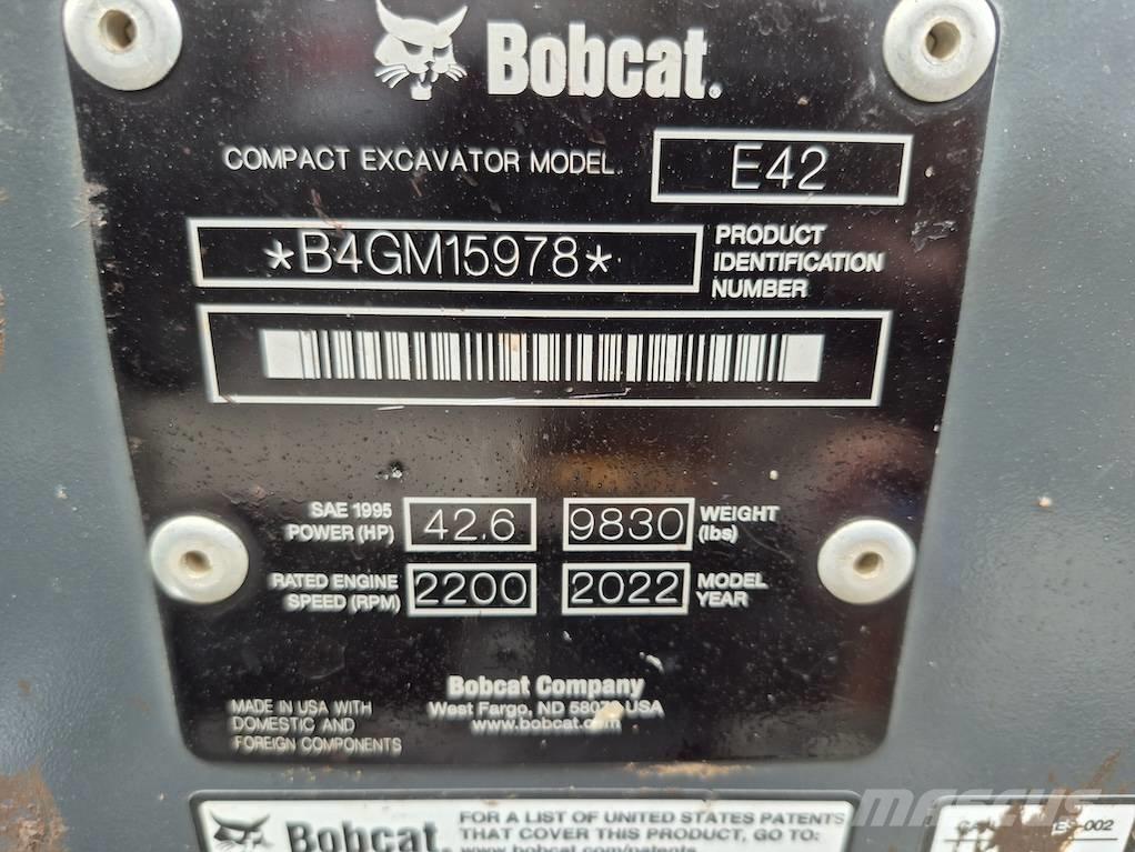 Bobcat E 42 Mini Excavators <7t (Mini Diggers)