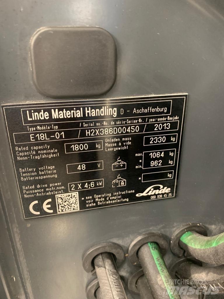 Linde E18 L Electric Forklifts