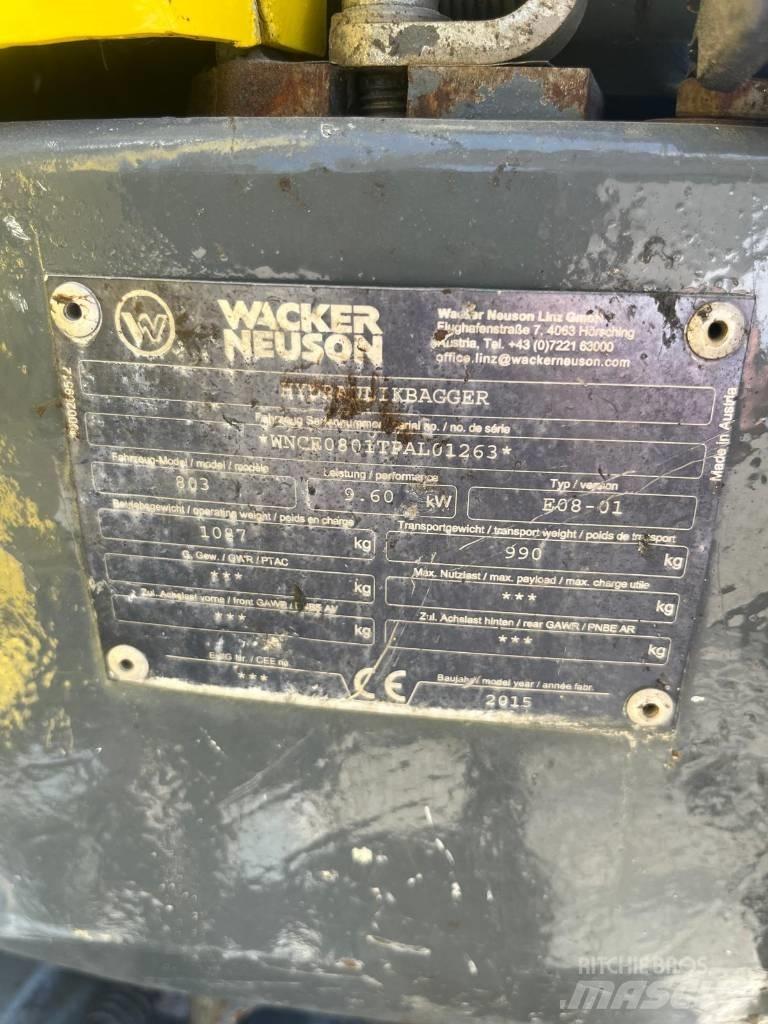 Wacker Neuson 803 RD Mini Excavators <7t (Mini Diggers)