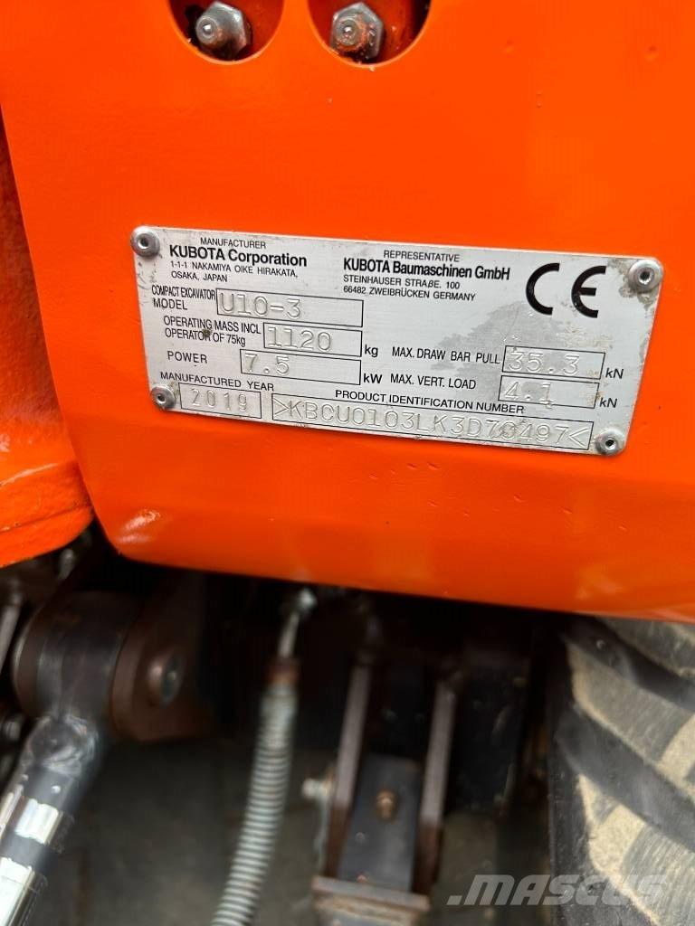 Kubota U 10-3 Mini Excavators <7t (Mini Diggers)