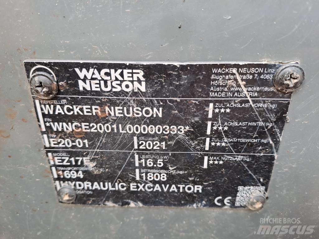 Wacker Neuson EZ17e Crawler Excavators