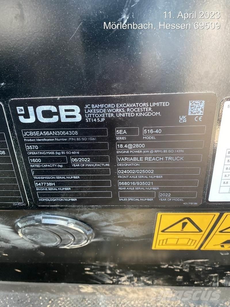 JCB 516-40 Telescopic Handlers