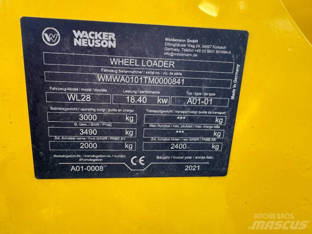 Wacker Neuson WL28 Wheel Loaders