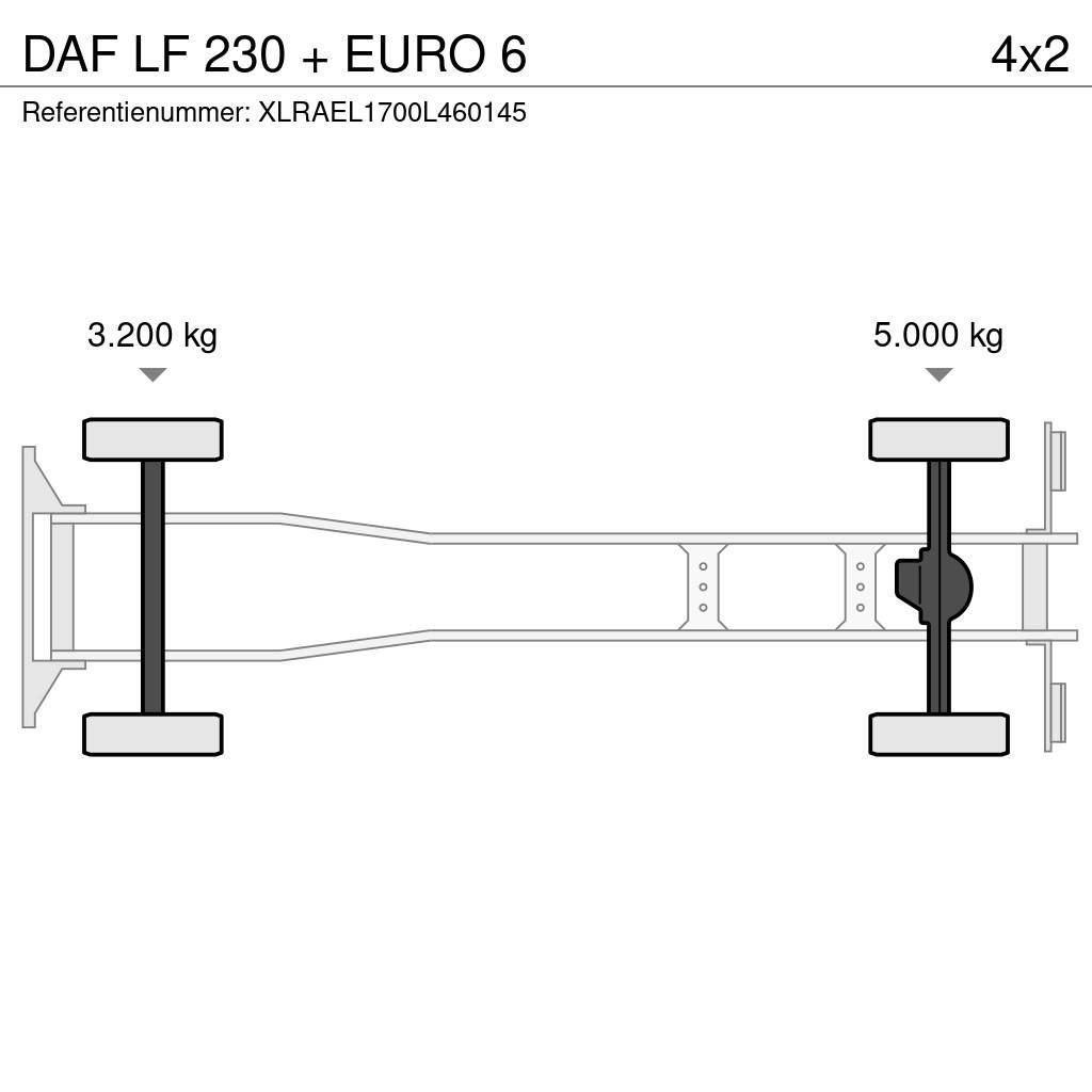 DAF LF 230 + EURO 6 Box trucks