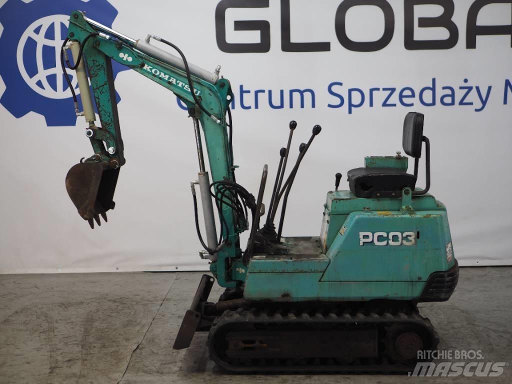 Komatsu PC03-1 Mini Excavators <7t (Mini Diggers)