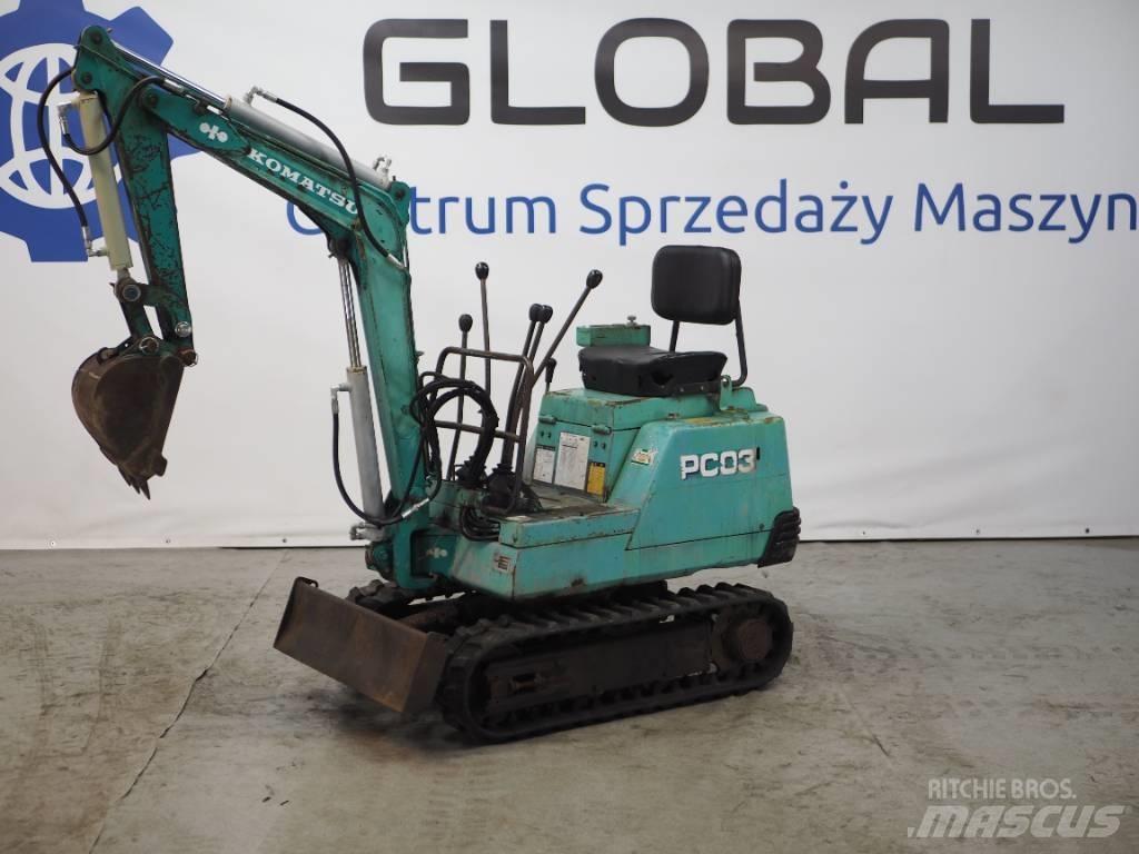 Komatsu PC03-1 Mini Excavators <7t (Mini Diggers)