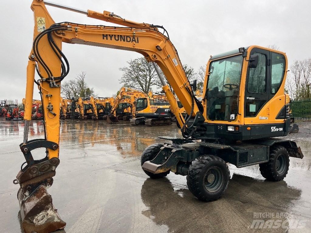 Hyundai R55W-9A Wheeled Excavators