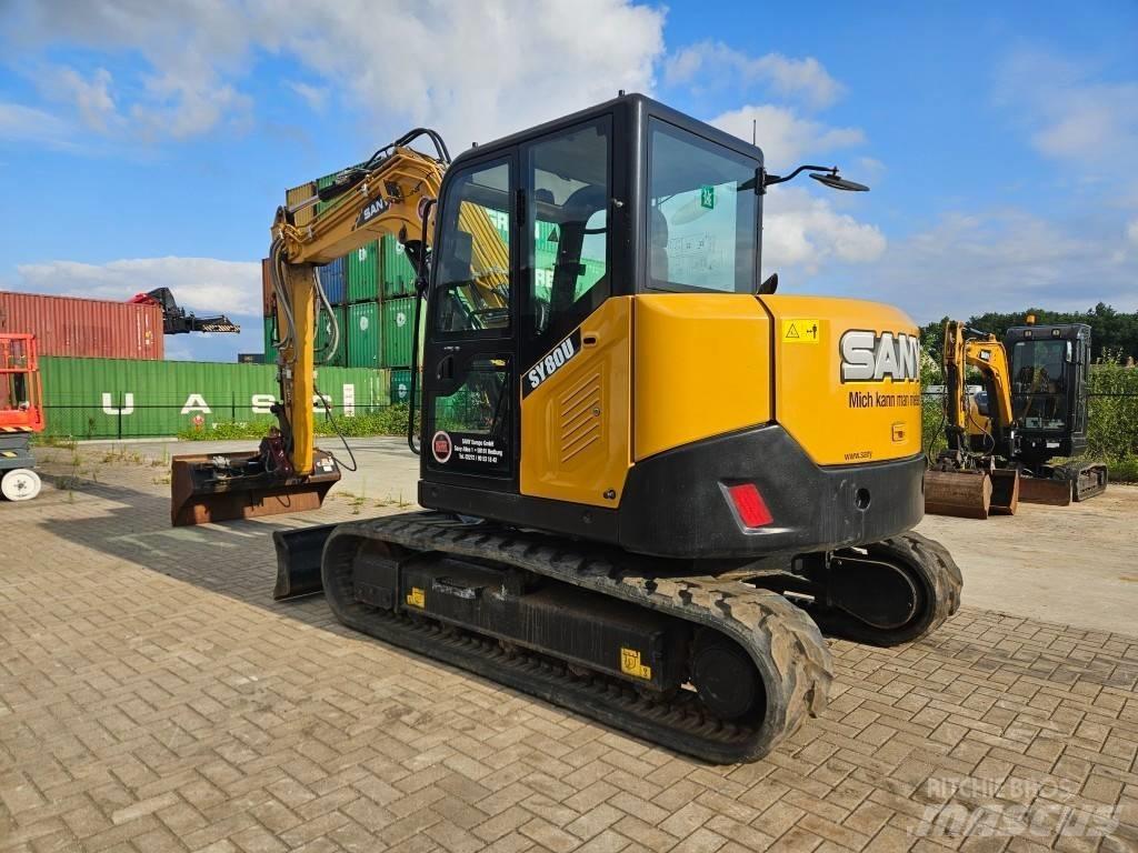 Sany SY 80 U Mini excavators  7t - 12t