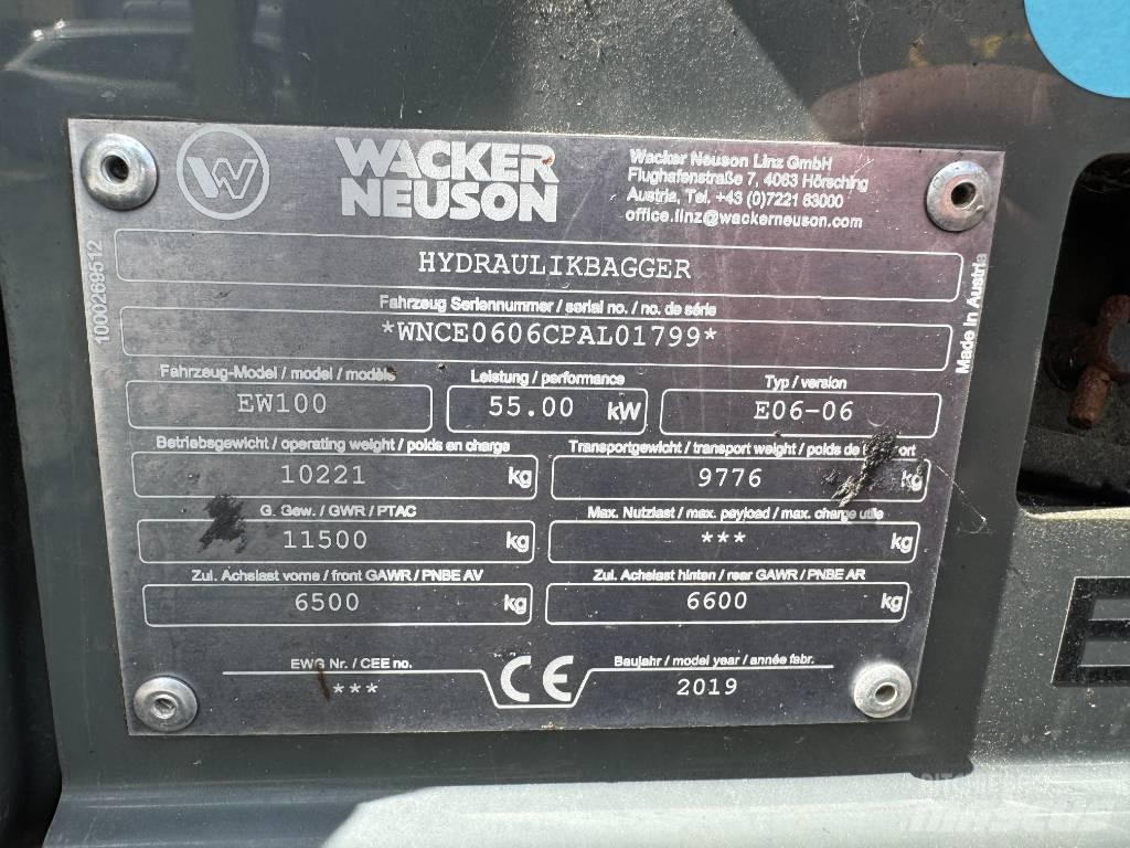 Wacker Neuson EW100 Wheeled Excavators