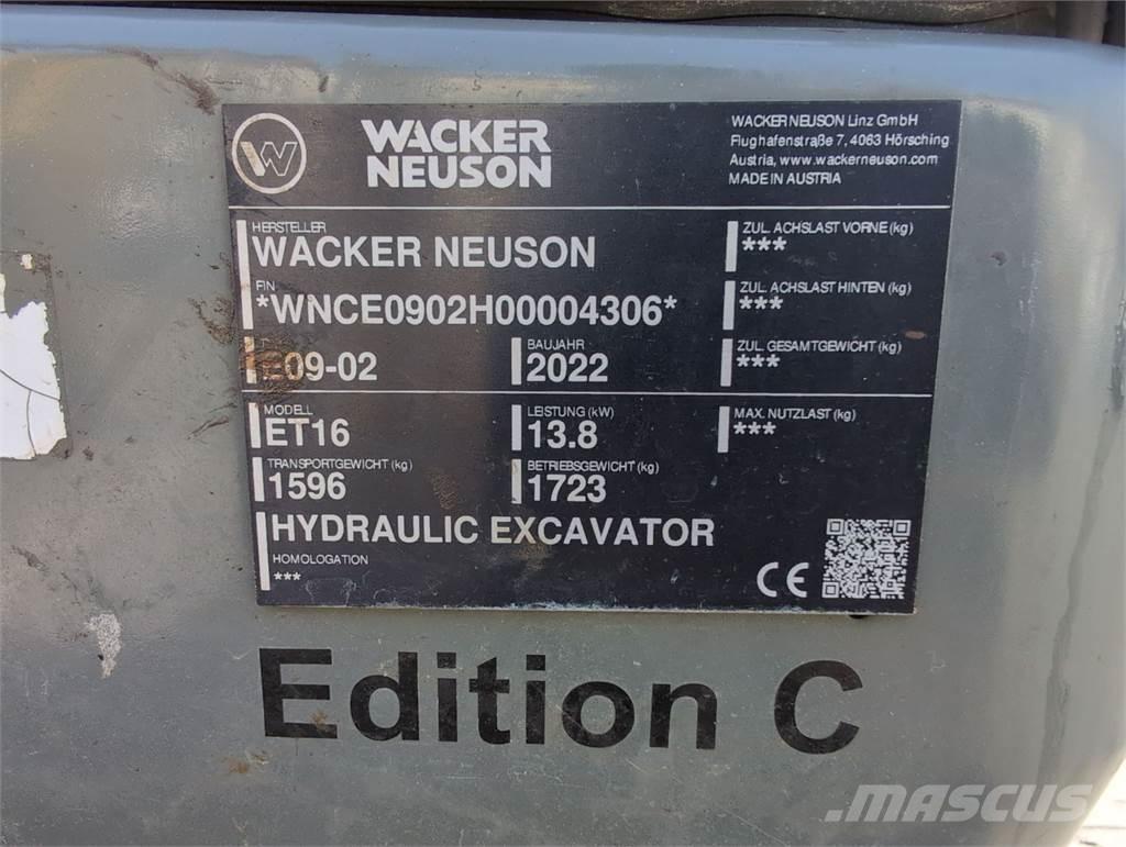 Wacker Neuson ET16 Crawler excavators