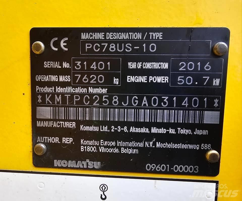 Komatsu pc78us-10 Mini Excavators <7t (Mini Diggers)