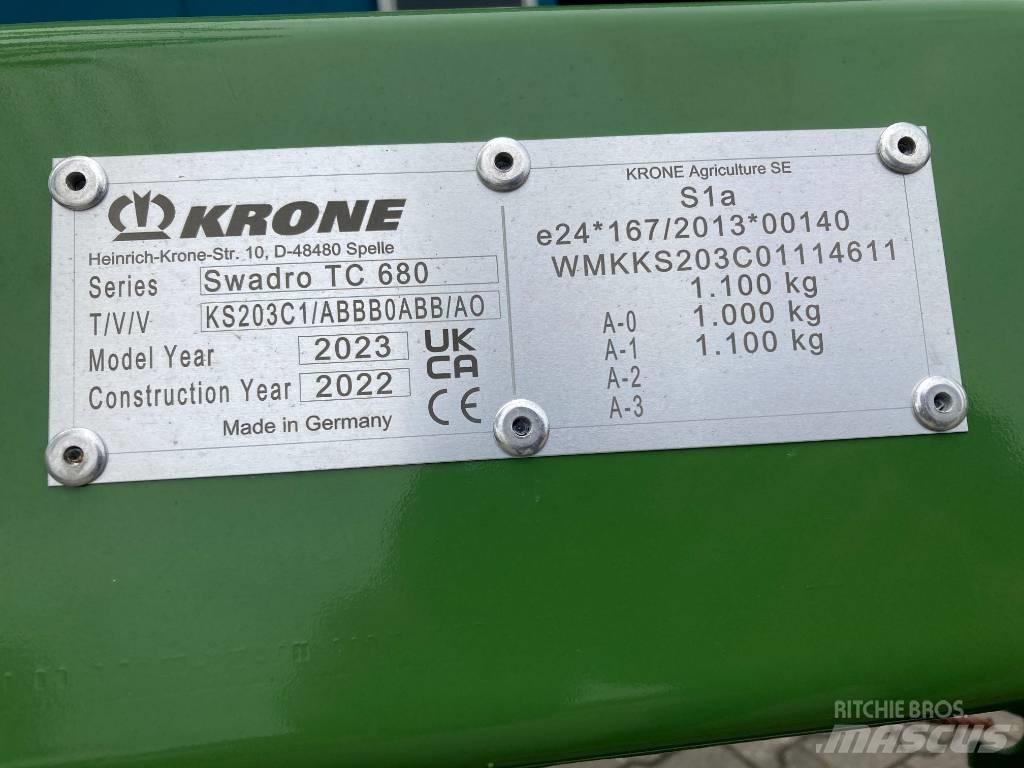 Krone Swadro TC 680 Swathers \ Windrowers