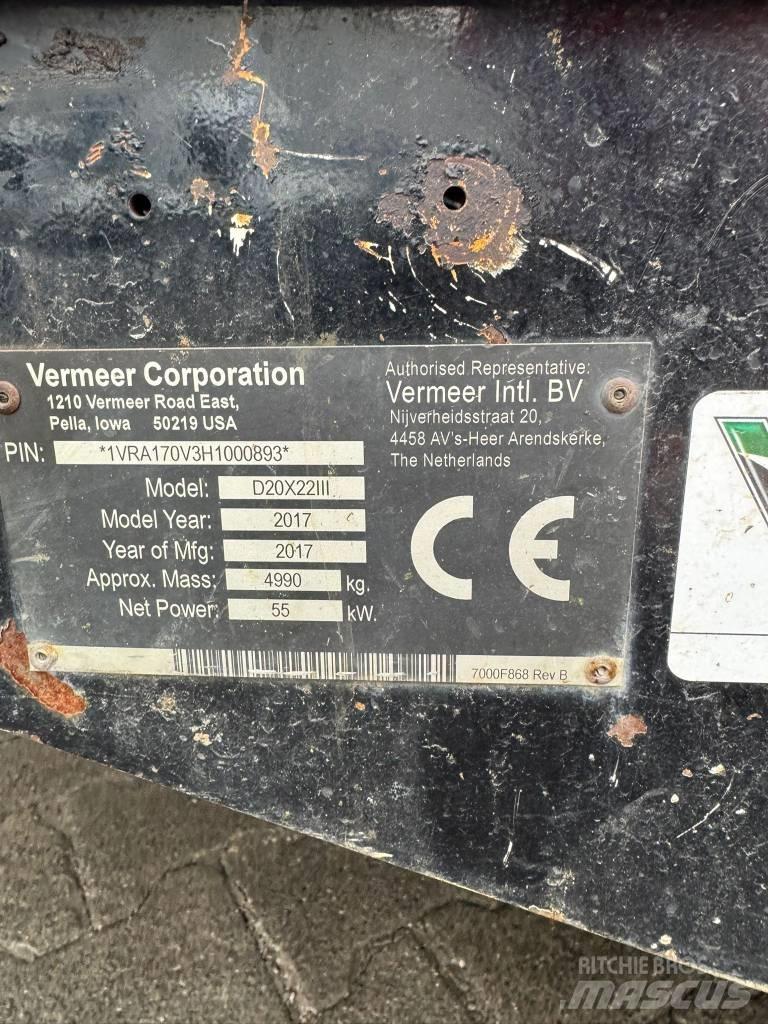 Vermeer D20x22SIII Horizontal Drilling Rigs