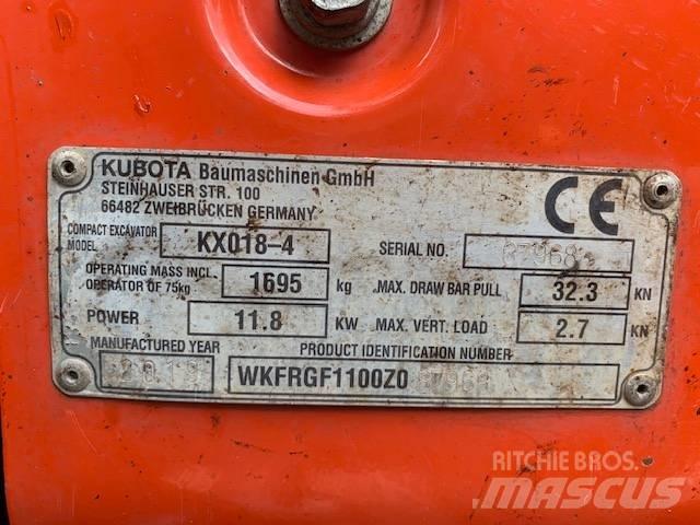 Kubota KX 018-4 Mini Excavators <7t (Mini Diggers)