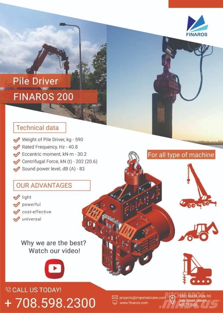  Finaros FR200 Hydraulic Pile Hammers