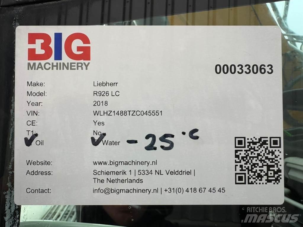 Liebherr R926 LC Crawler Excavators