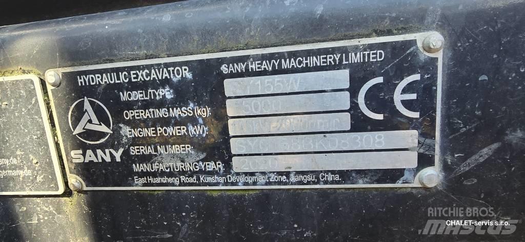 Sany SY 155 W Wheeled Excavators