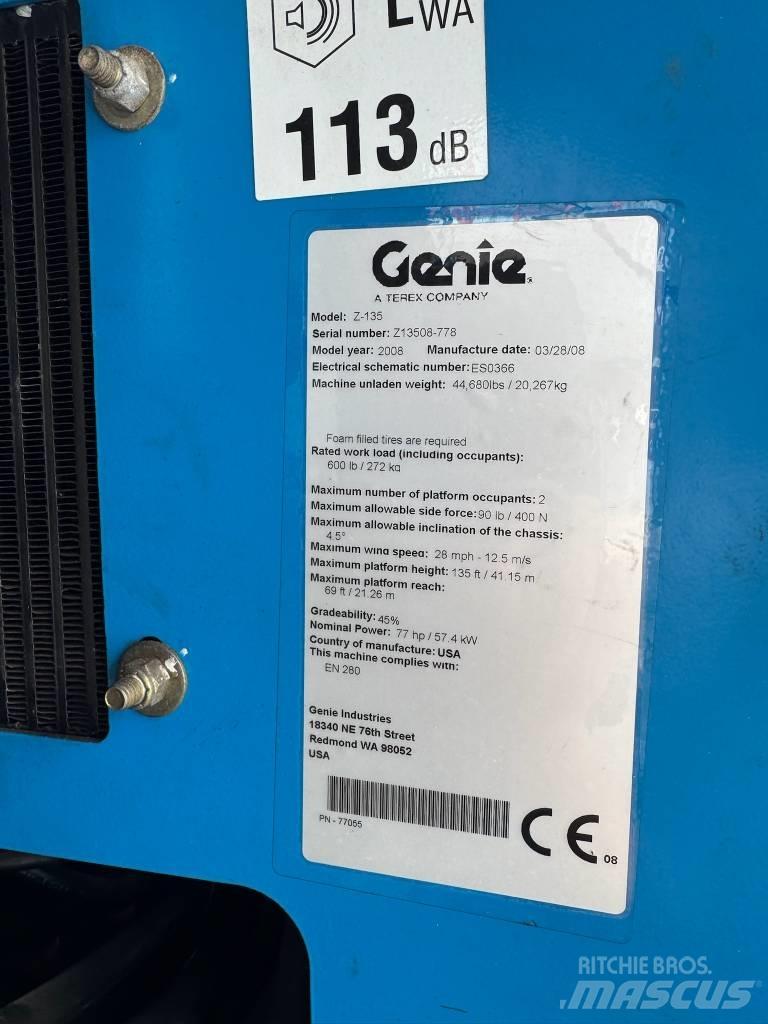 Genie Z 135/70 Articulated boom lifts