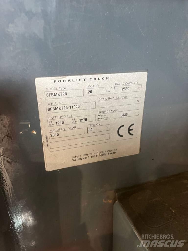 Toyota 8 FBMKT 25 Electric Forklifts