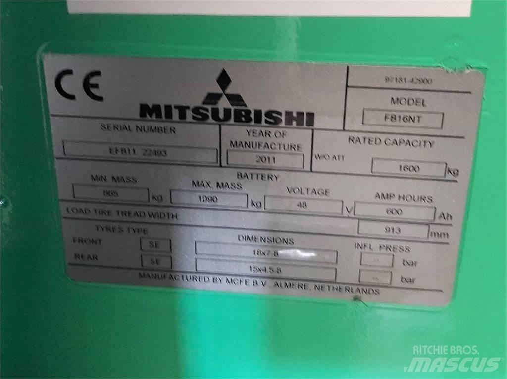 Mitsubishi FB16NT Electric Forklifts