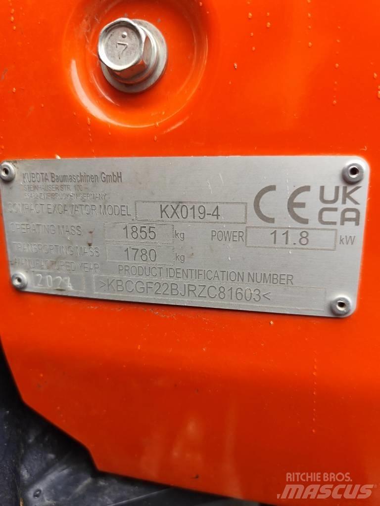 Kubota KX 019-4 Mini Excavators <7t (Mini Diggers)