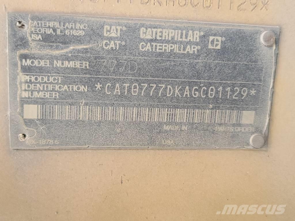 CAT 777 D Articulated Dump Trucks (ADTs)