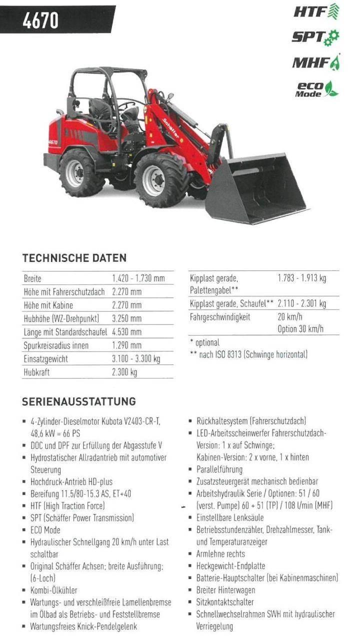 Schäffer 4670 Mini Loader