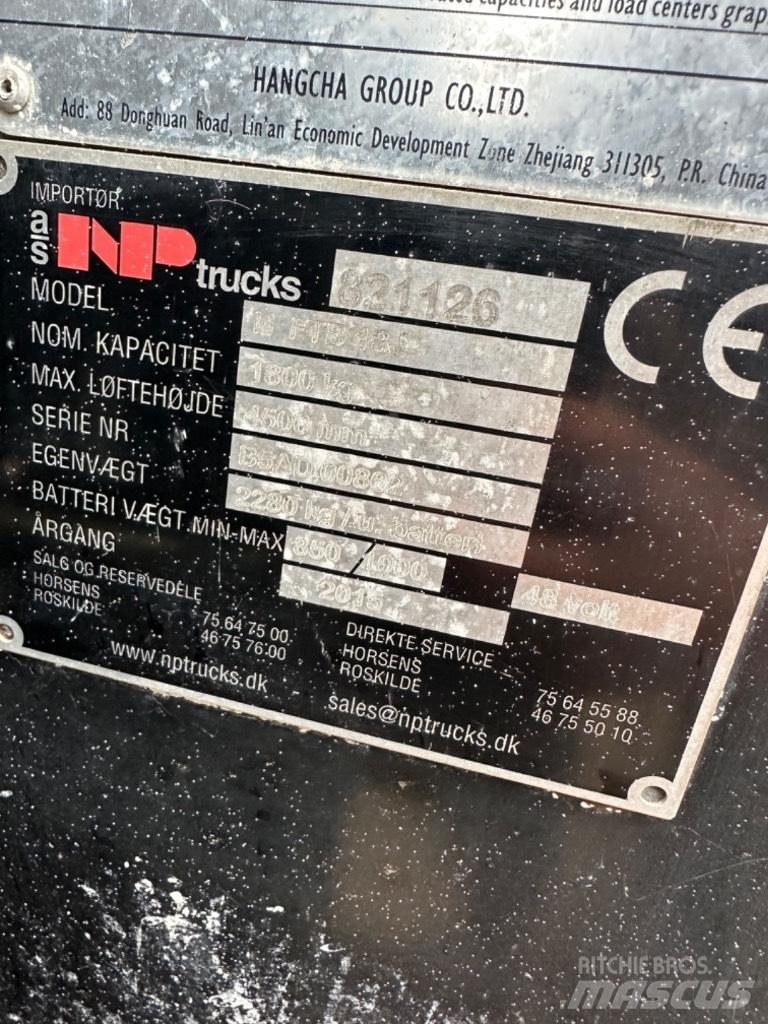 Hangcha FB18 Electric Forklifts
