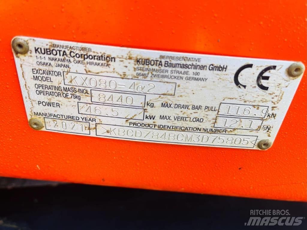 Kubota KX 080-4 Mini excavators  7t - 12t