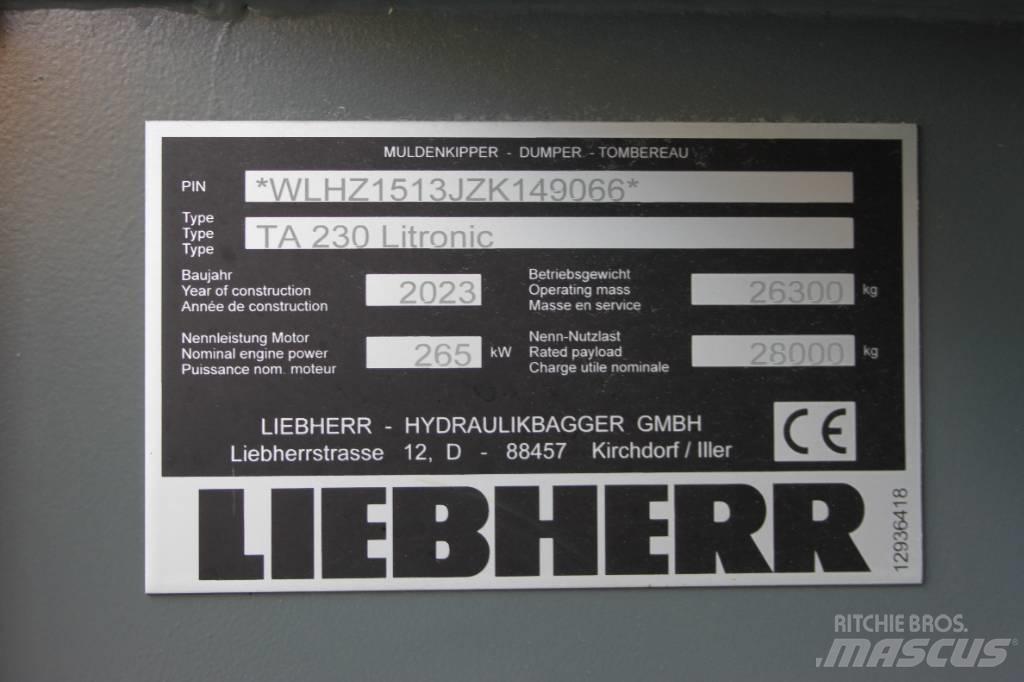Liebherr TA 230 Articulated Dump Trucks (ADTs)