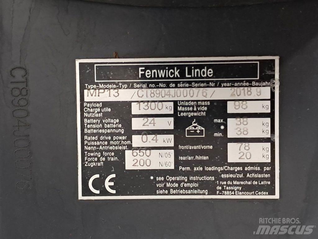 Linde MP13 Pallet Truck