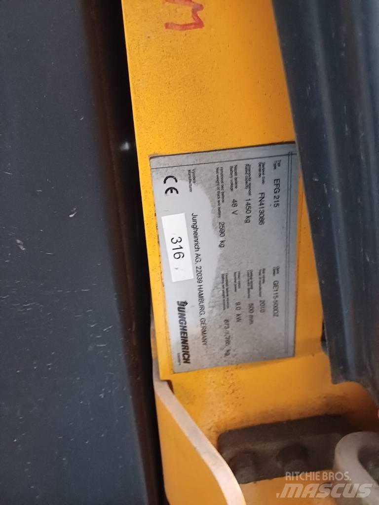 Jungheinrich EFG215 Electric Forklifts