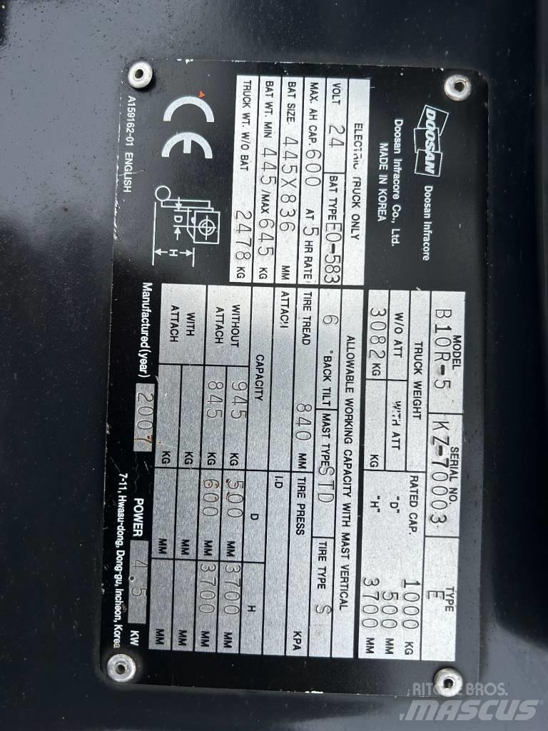Doosan B10R-5 Electric Forklifts
