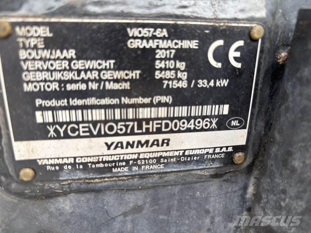 Yanmar YAN VIO57 Mini Excavators <7t (Mini Diggers)