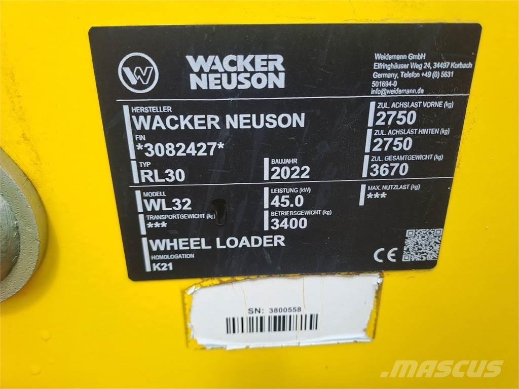 Wacker Neuson WL32 Wheel Loaders